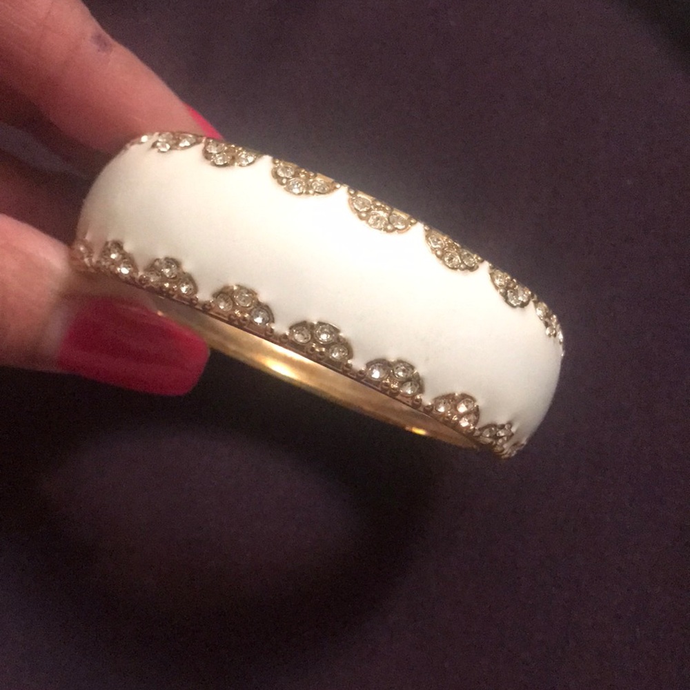 Black and white bangle